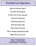 Late Night Menu - click to enlarge